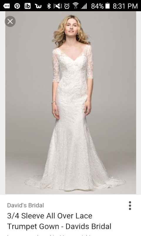 Not completely in love with my dress..