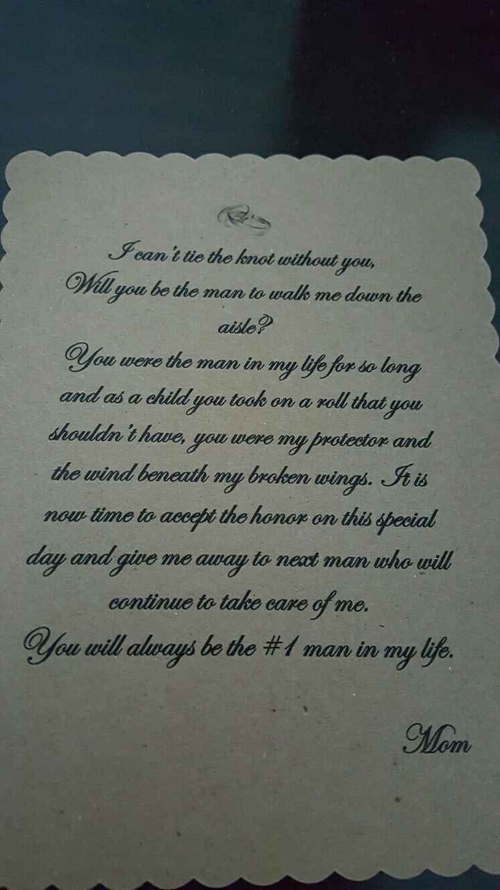 Wedding party proposal