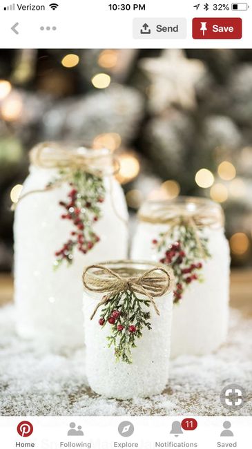 Winter wedding centerpieces - 2