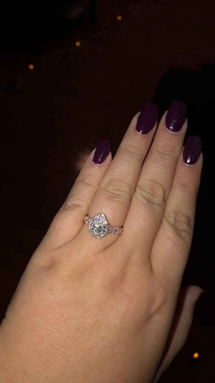 Who has a rose gold ring? - 1