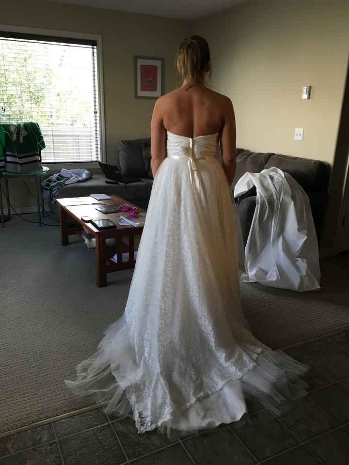 Picked up my dress!