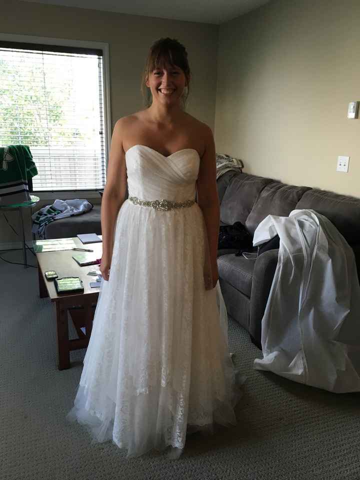 Picked up my dress!