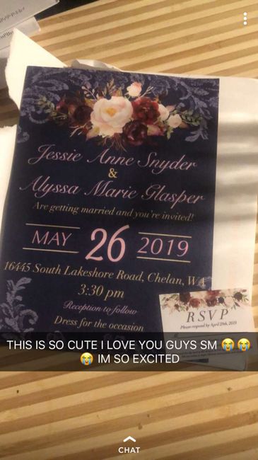 Paper invitation but online Rsvp? 1