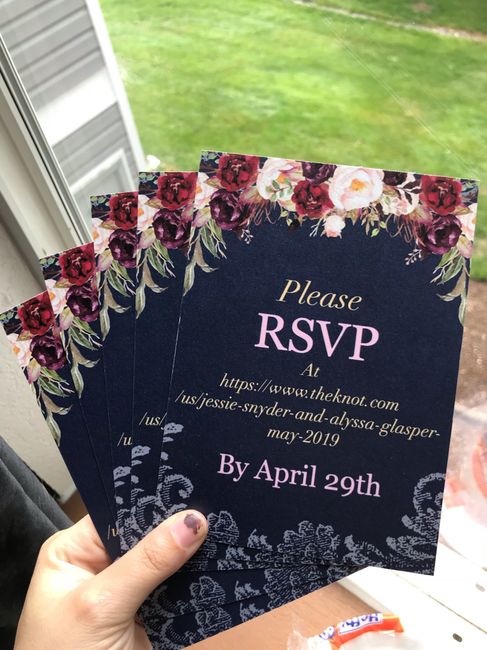Paper invitation but online Rsvp? 2