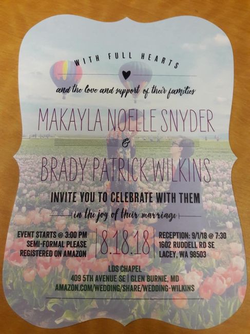 Save the Dates with two receptions - 1