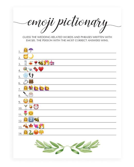 What games did you play for your Bridal Shower? - 5