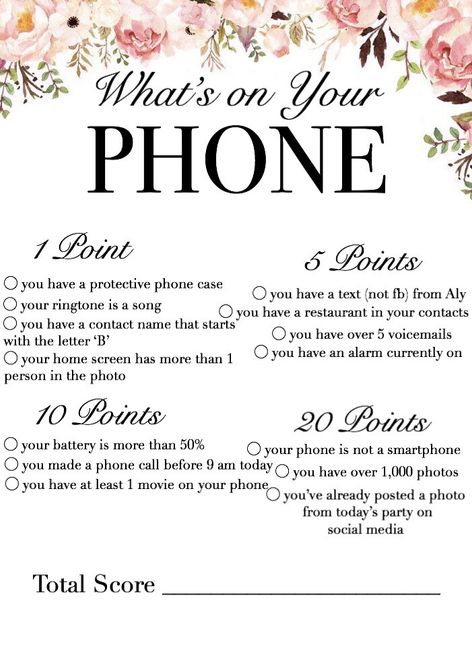 What games did you play for your Bridal Shower? - 10