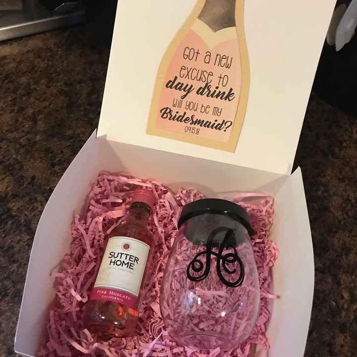 Bridesmaid proposal boxes