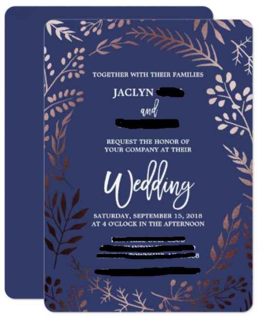 RSVP card critique