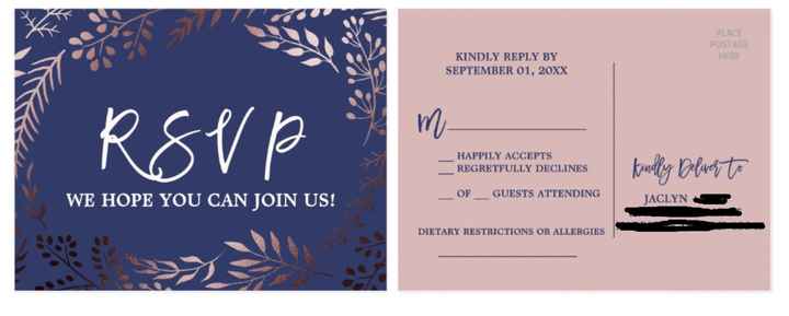 RSVP card critique