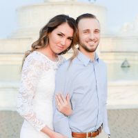 What did your fiance wear for engagement photos?