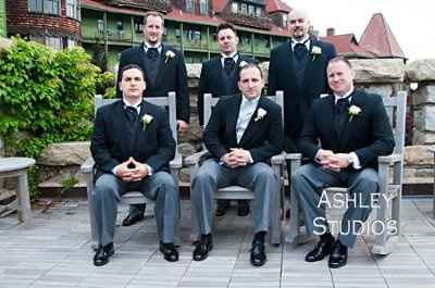 What is the groom wearing? *Update*