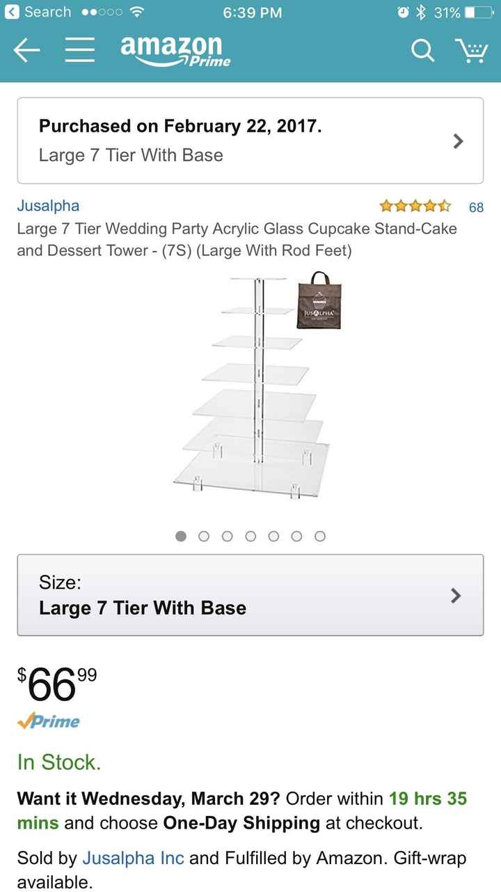 Cake stand.