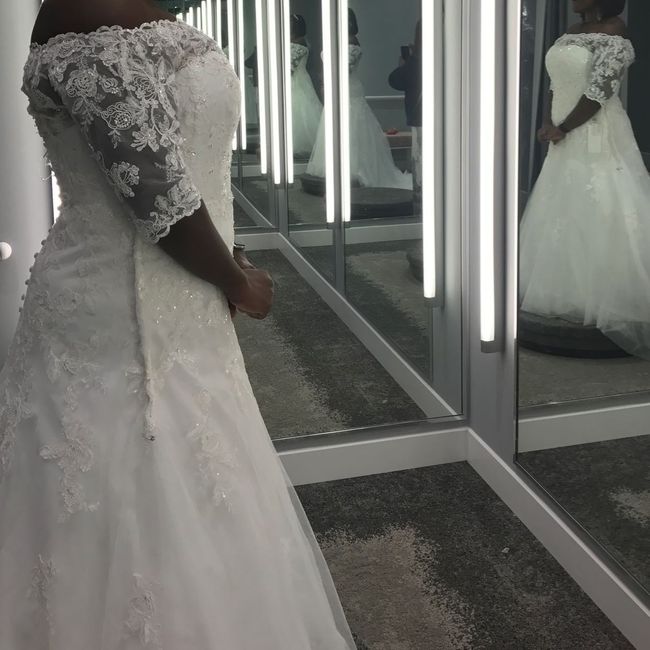 Let's show off our dresses.