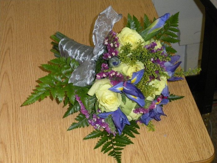 In class bridal bouquet