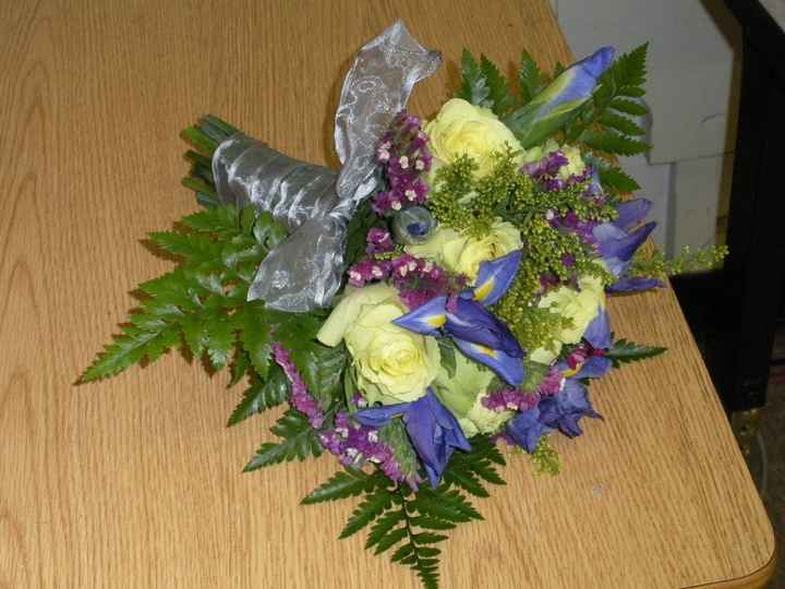 In class bridal bouquet