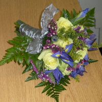 In class bridal bouquet