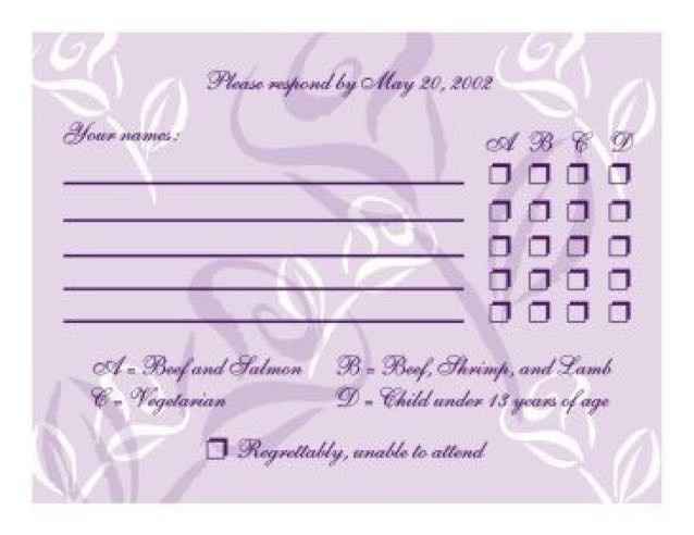How to communicate reception menu
