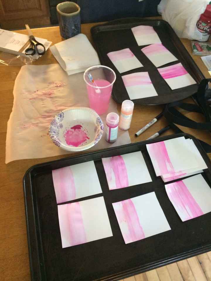 Water color escort cards