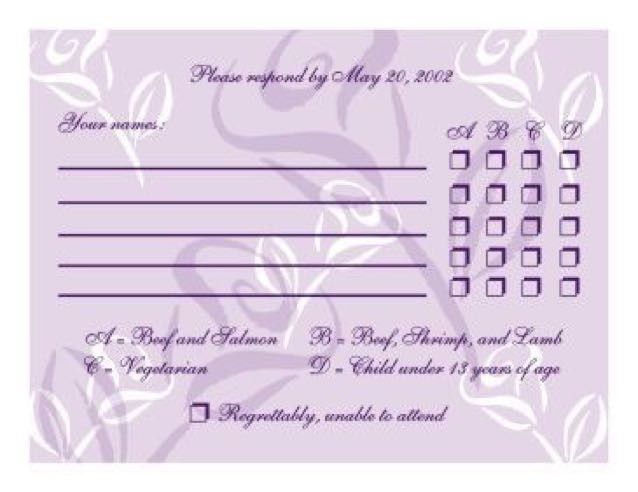 RSVP Cards