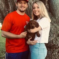 Cody and I when we got our first puppy!