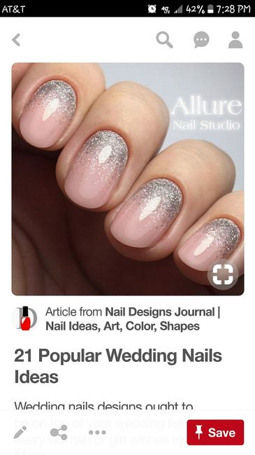 Wedding day nails - 1