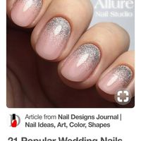 Wedding day nails - 1