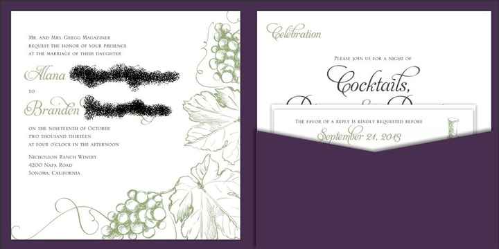 Invitation Help! *Pics of Proofs*