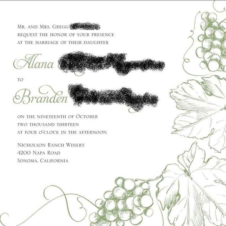 Invitation Help! *Pics of Proofs* (again)