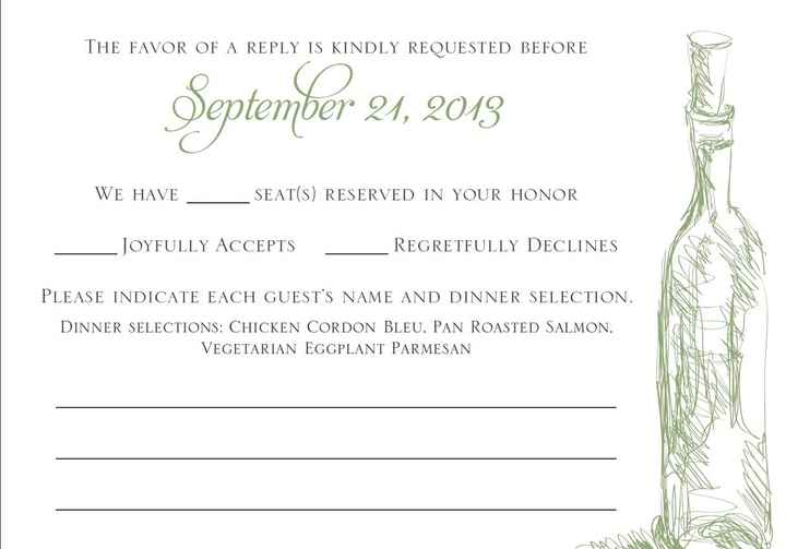 Opinion: How does this RSVP look?