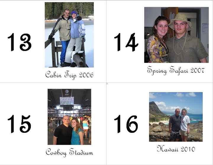 My Table Numbers! *Pics*