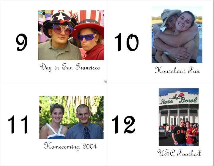 My Table Numbers! *Pics*