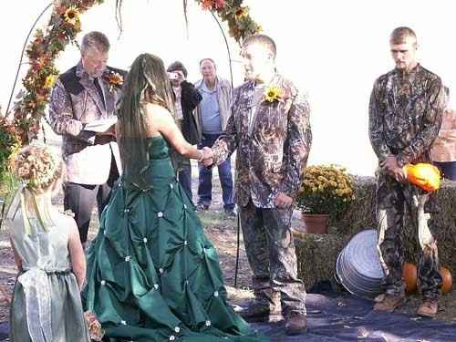I'm having a cash bar, dollar dance, cash gift only, camo themed wedding in a park