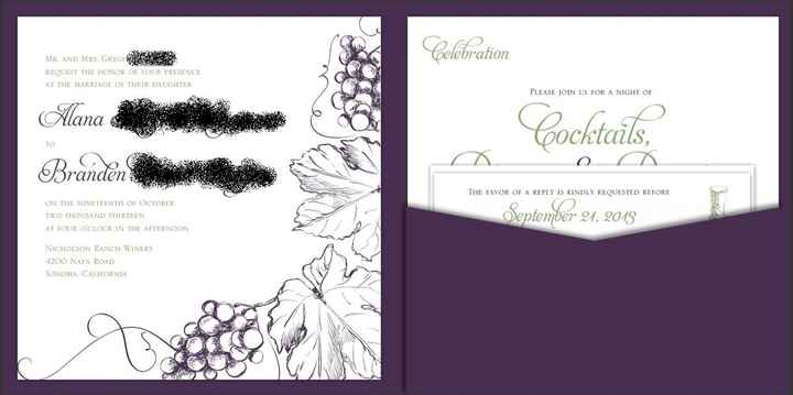 Invitation Help! *Pics of Proofs* (again)