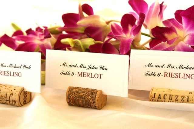 We figured out our place card setup