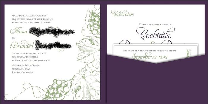 Invitation Help! *Pics of Proofs*