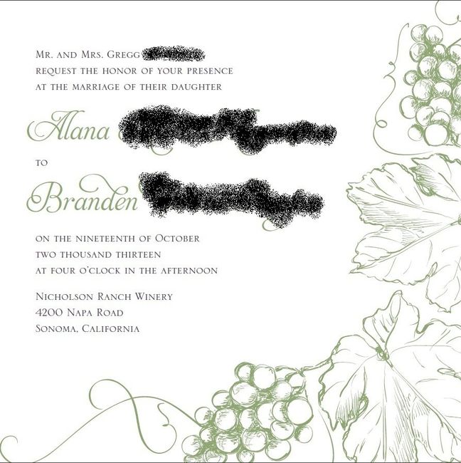 Invitation Help! *Pics of Proofs* (again)