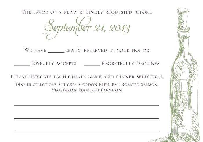 Opinion: How does this RSVP look?