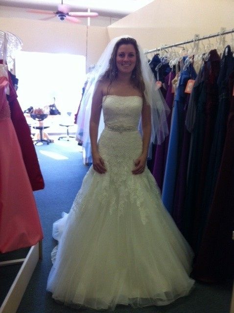 ATTENTION all brides w/a lace fit and flare gown
