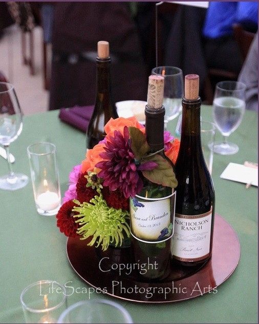 Wine bottles for DIY centerpieces?