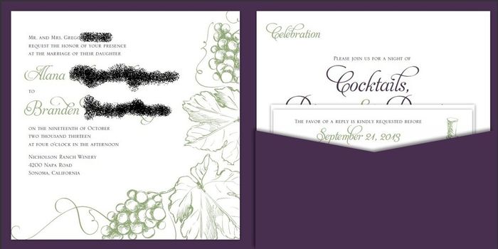 Invitation Help! *Pics of Proofs* (again)
