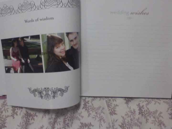 Guest book is in! PICS