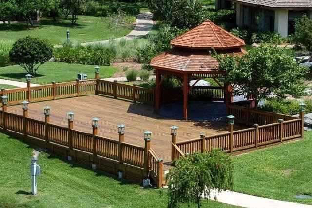 How would you decorate a gazebo?