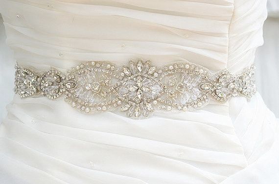 Wedding dress belt length