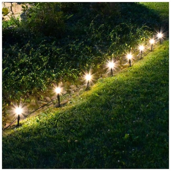 String lights for ceremony aisle 5