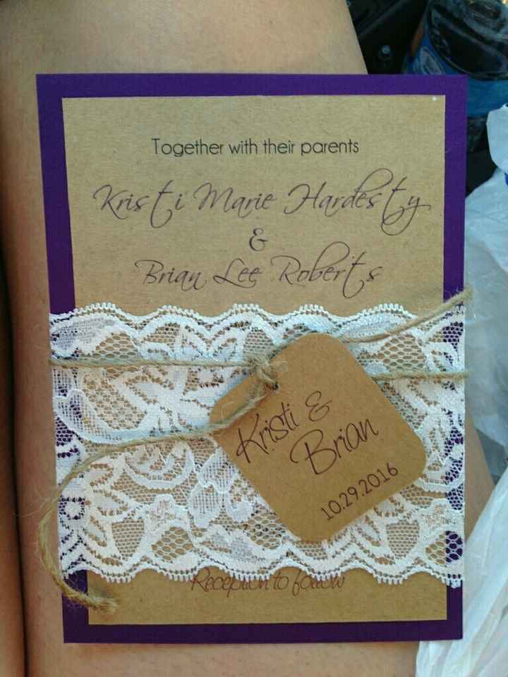 DIY invite brides