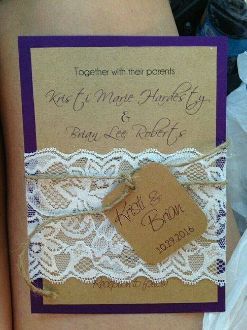 DIY invite brides