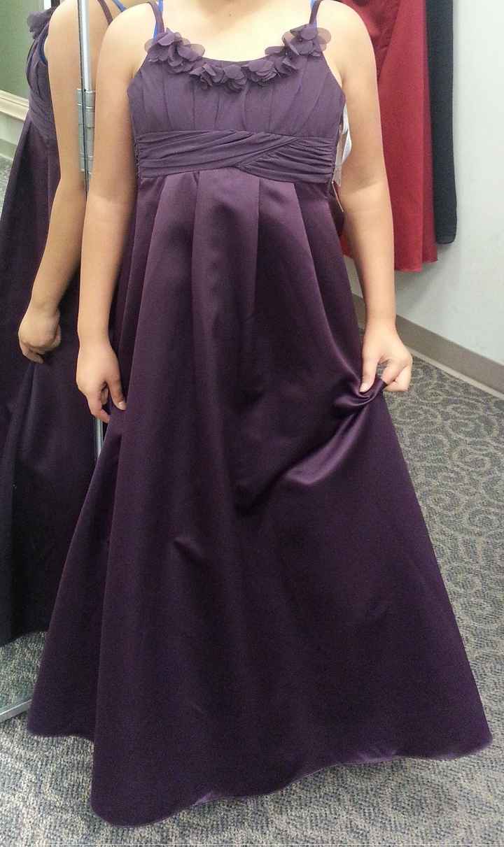 Flower girl dress colour vs bridesmaid dress colour