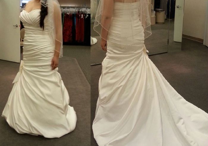 Trying on dresses today