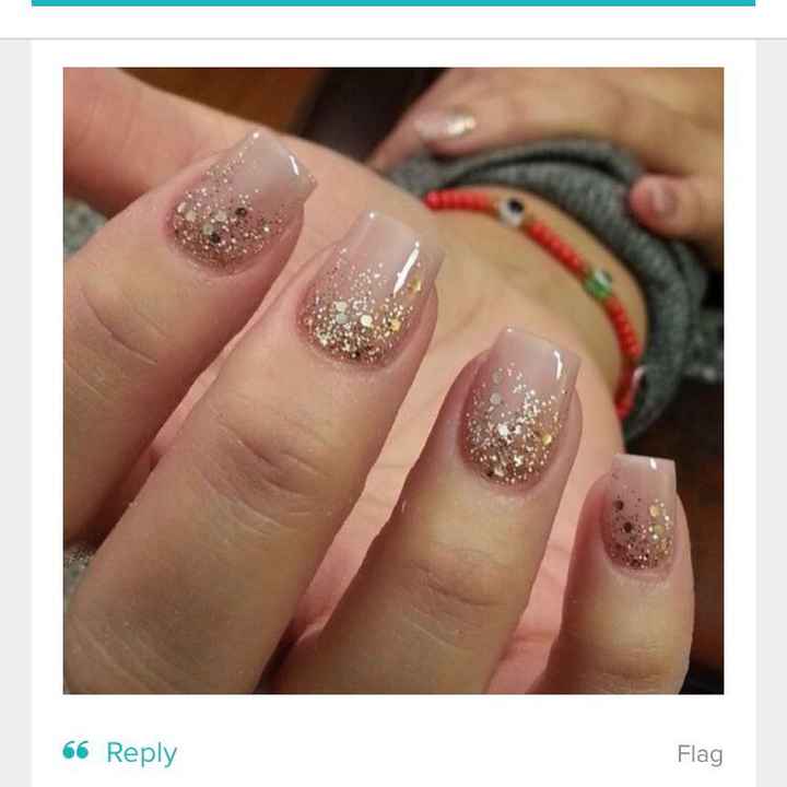 Wedding day nails - 1